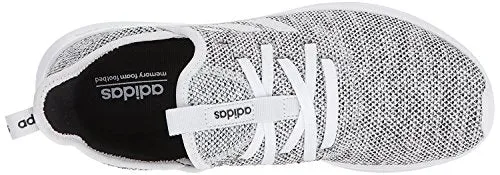 adidas Women's Cloudfoam Pure Running Shoe, white/white/black, 8 Medium US