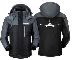 AIRPLANE WINTER JACKET – WATER-RESISTANT, HEAVY SNOW READY, UNIQUE DESIGN, SLIM FIT, MULTIPLE POCKETS