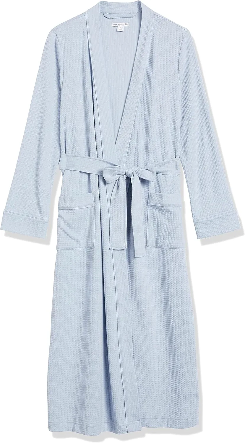 Amazon Essentials Women's Lightweight Waffle Full-Length Robe (Available in Plus Size)
