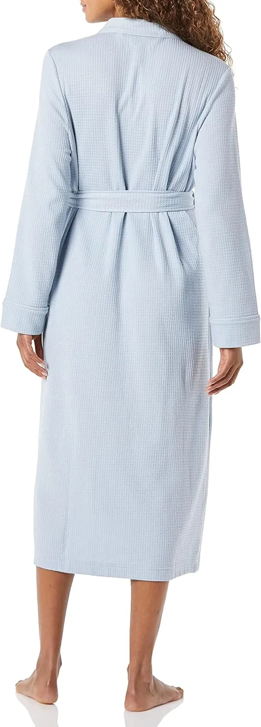 Amazon Essentials Women's Lightweight Waffle Full-Length Robe (Available in Plus Size)