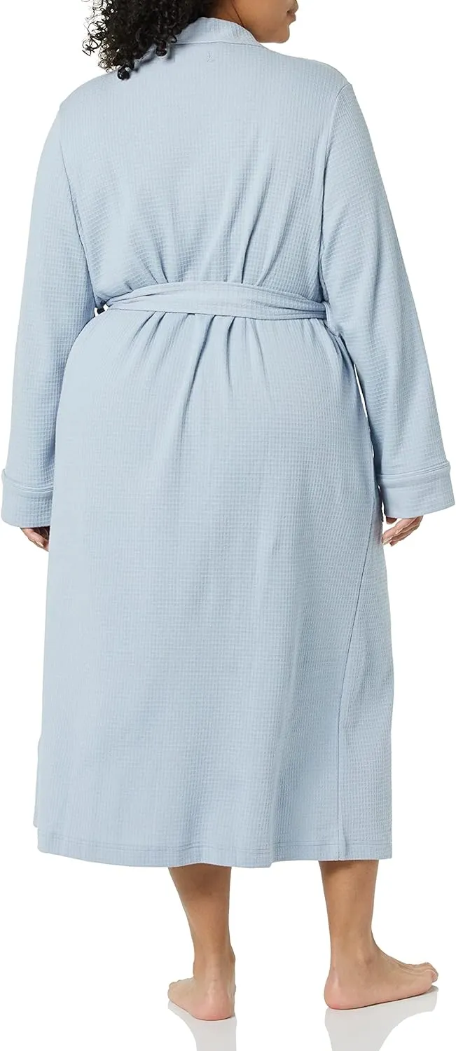 Amazon Essentials Women's Lightweight Waffle Full-Length Robe (Available in Plus Size)