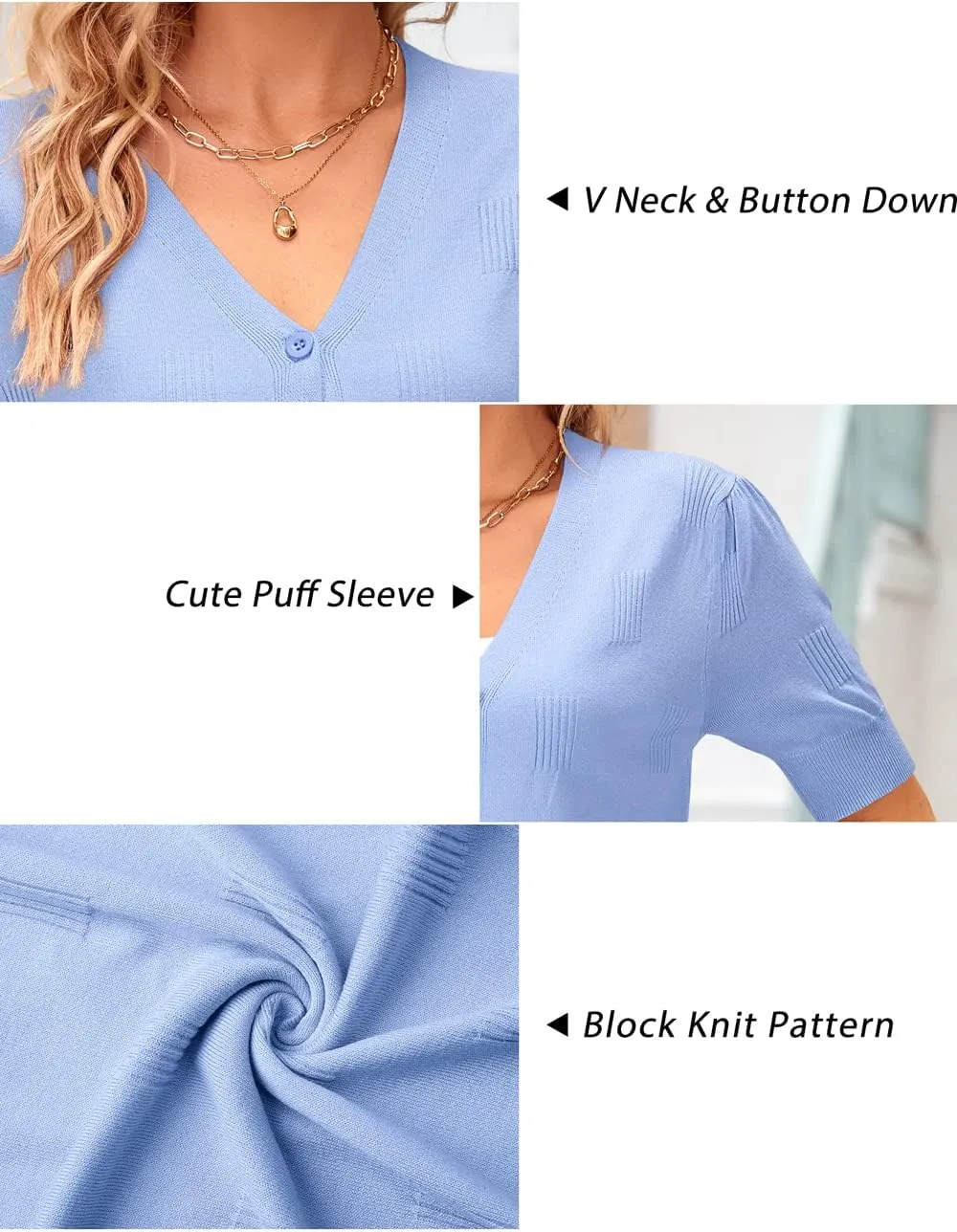 Arach&Cloz Womens Cardigans Summer 2025 Cropped Lightweight Short Sleeve Bolero Shrugs Sweater Cozy Clouds