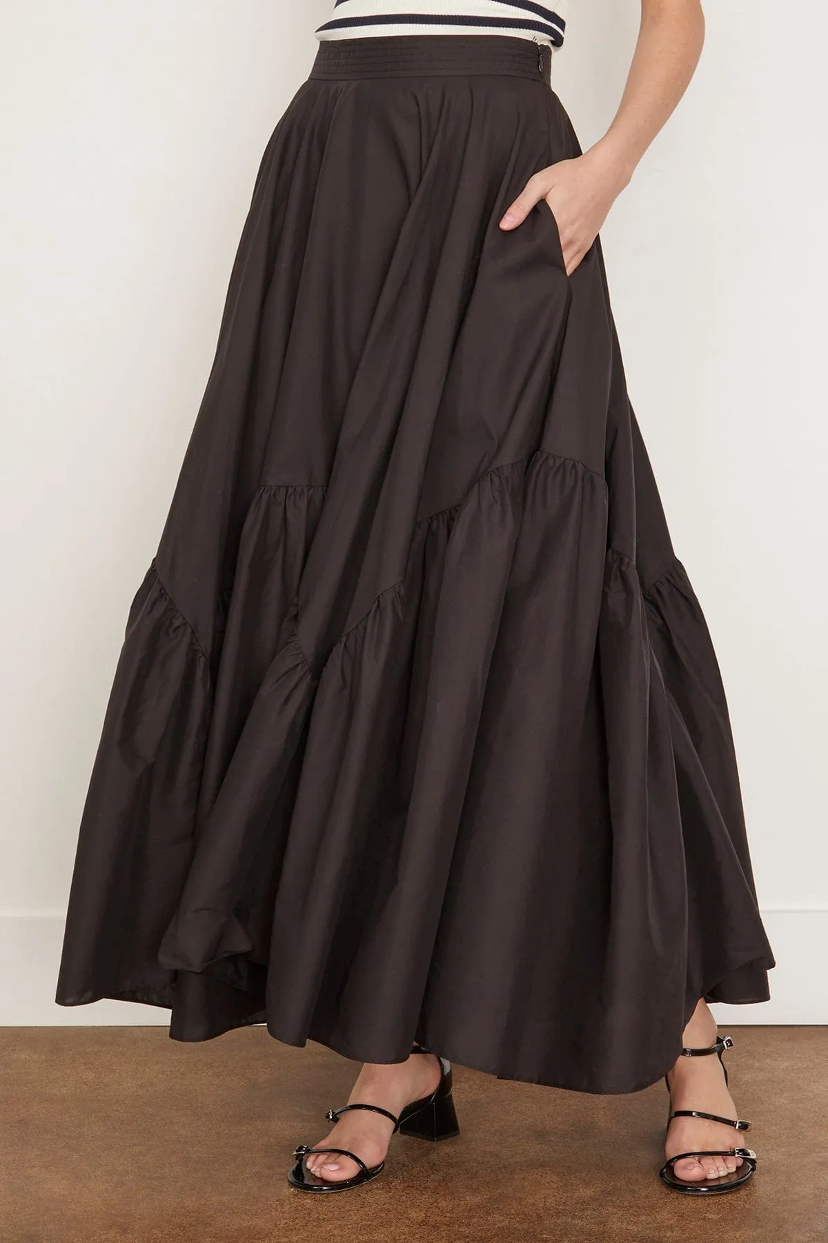 Astree Skirt in Noir