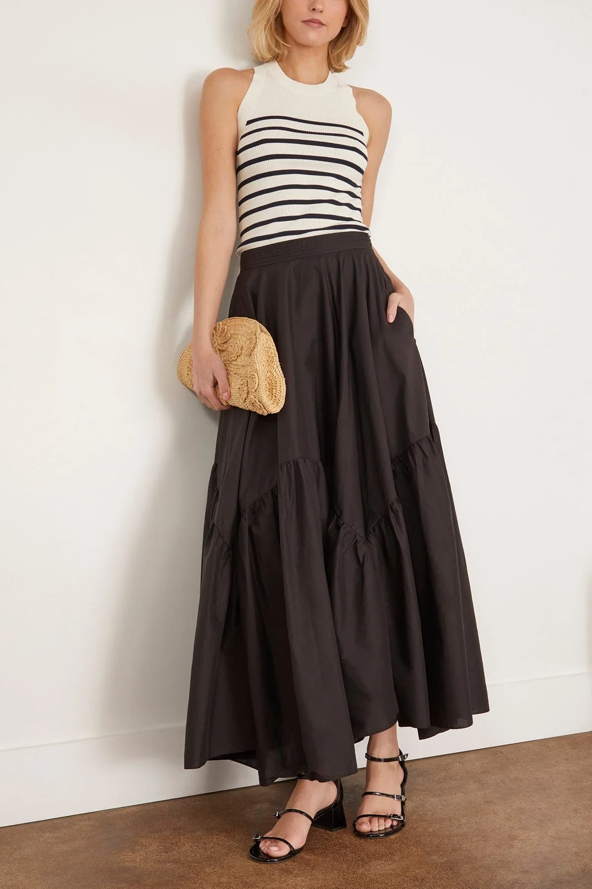 Astree Skirt in Noir