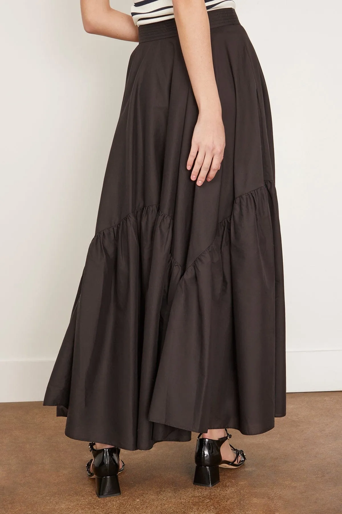 Astree Skirt in Noir