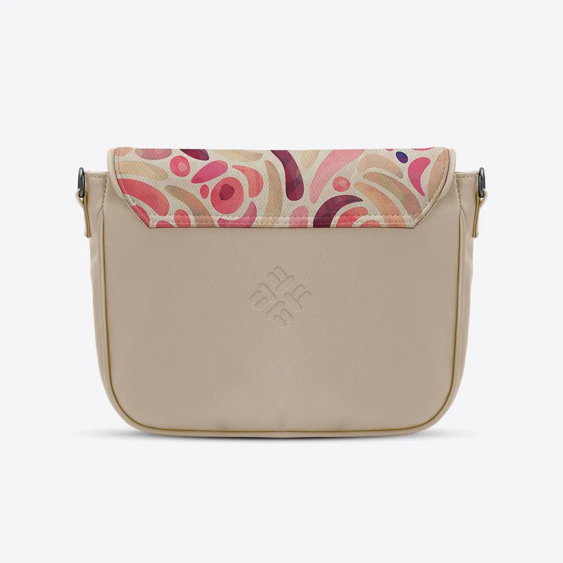 Beige Messenger Crossbody Spotted