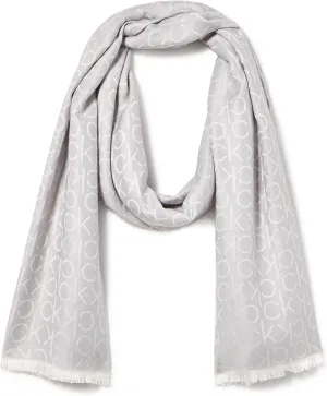 Calvin Klein Womens Soft Everyday Solid Pashmina Chambray Scarf