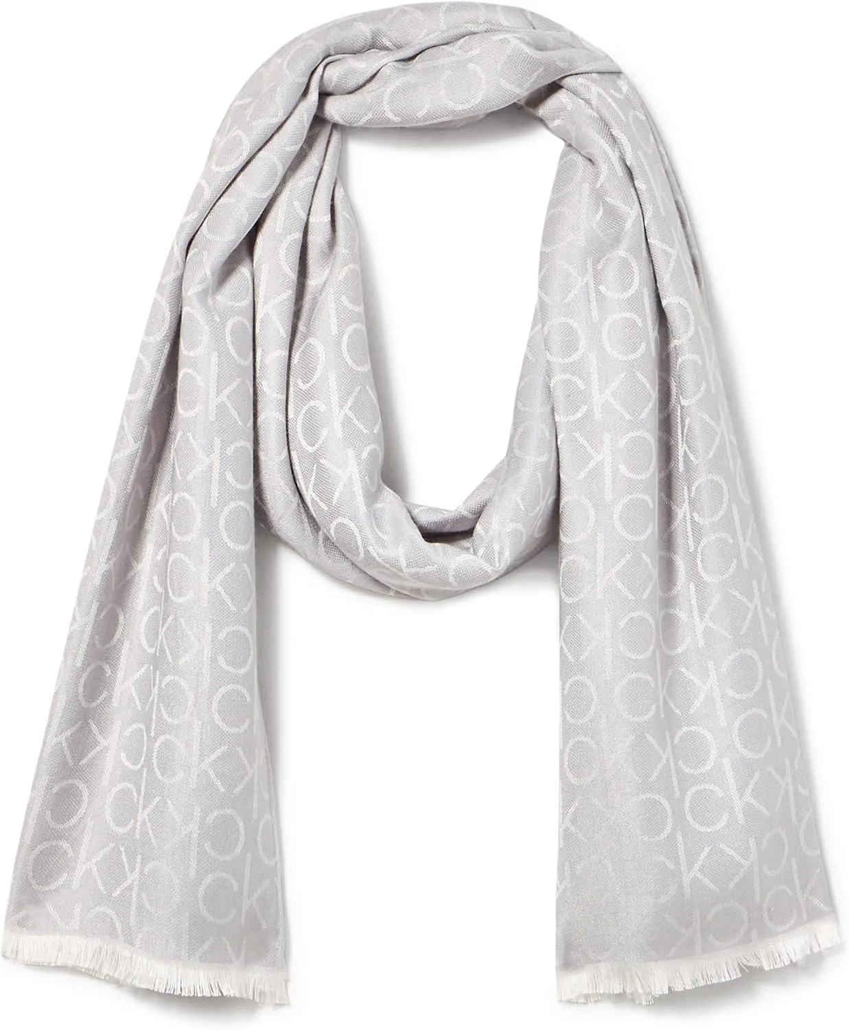 Calvin Klein Womens Soft Everyday Solid Pashmina Chambray Scarf