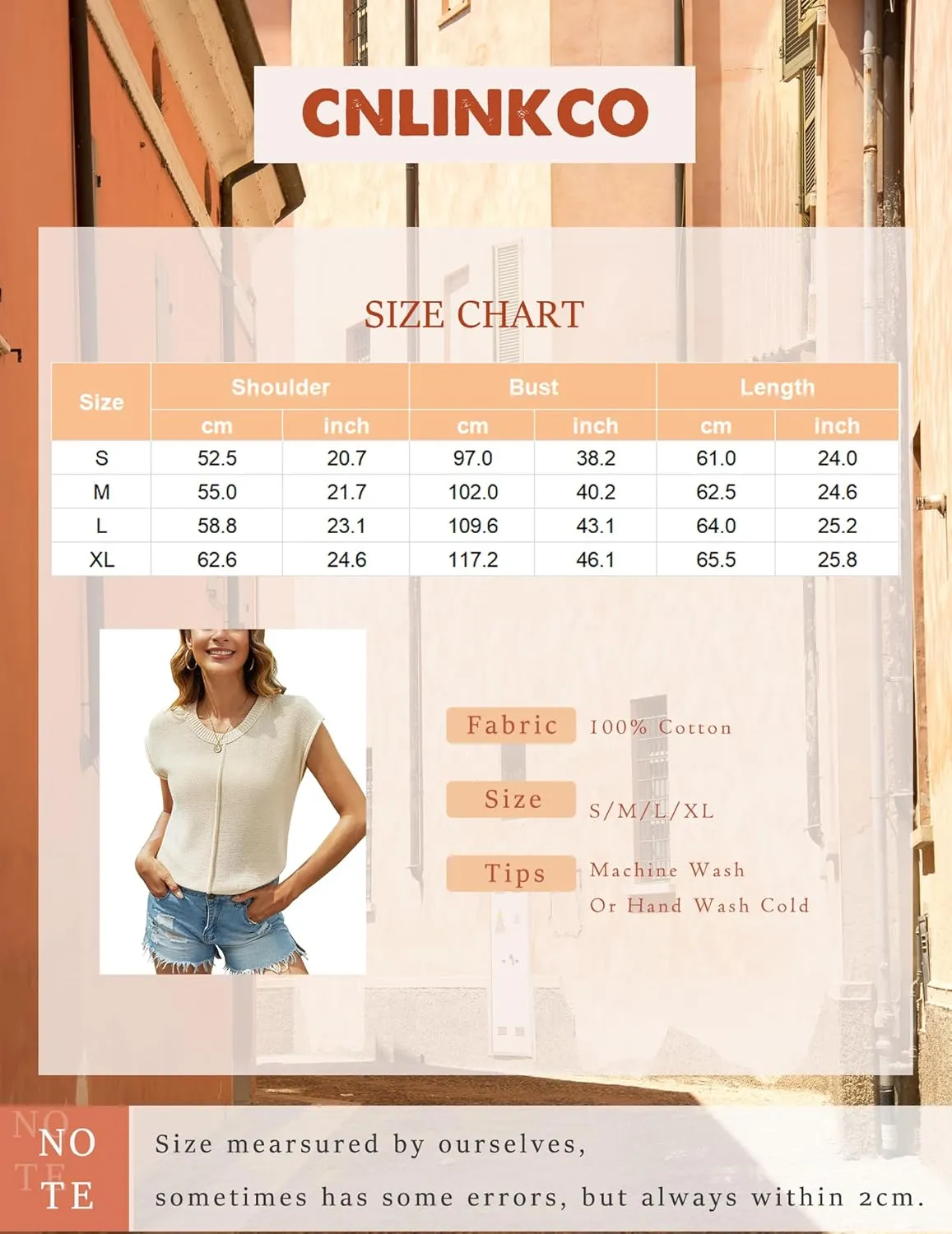 Casual Cap Sleeve Sweater for Women Crew Neck Loose Fit Cotton Pullover Tops Knit Light Sweater Tops