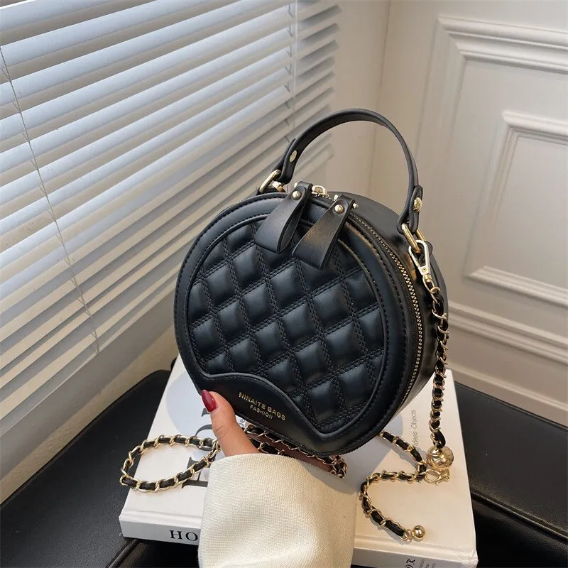 Chic and Simple Round Shaped Crossbody Handbags