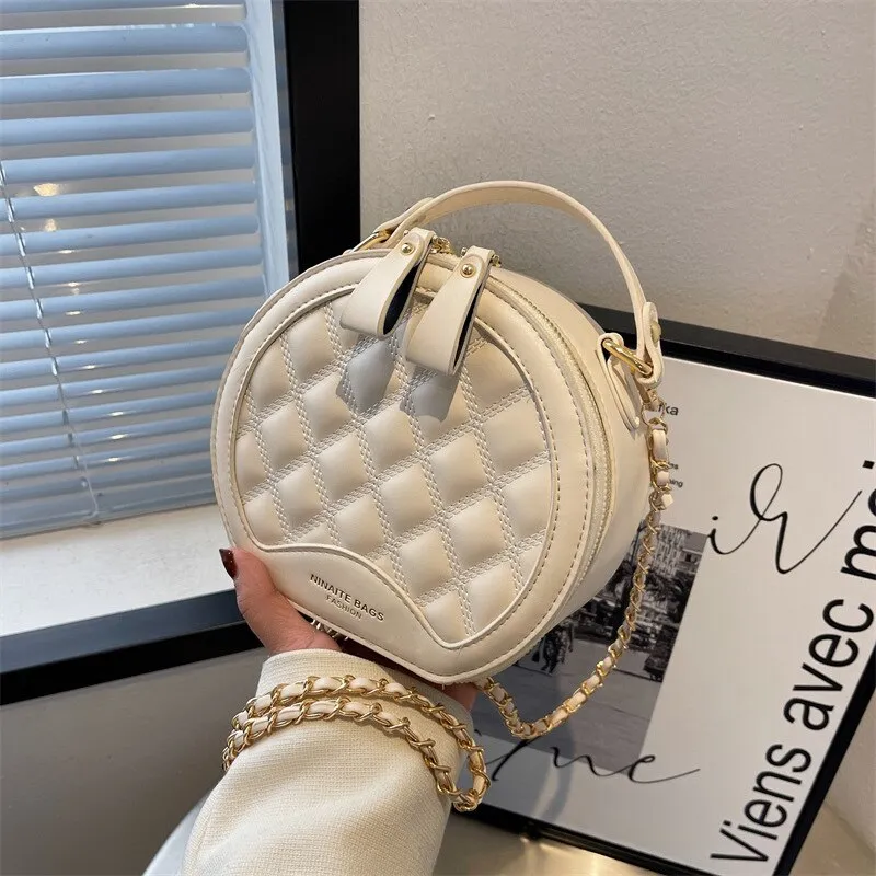Chic and Simple Round Shaped Crossbody Handbags