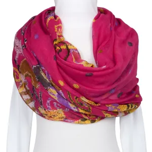 Colorful Felines Dark Pink Scarf
