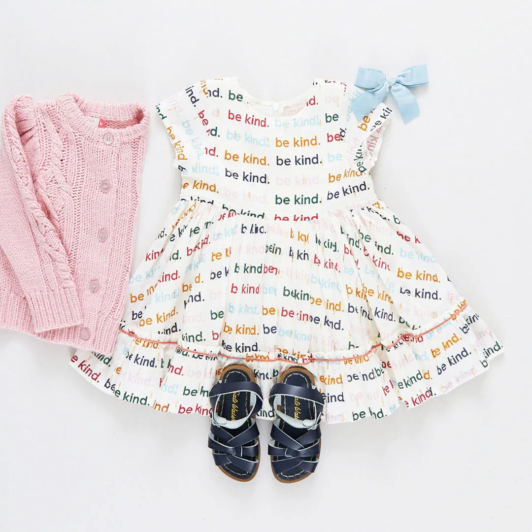 Girls Cable Constance Sweater- Dusty Rose