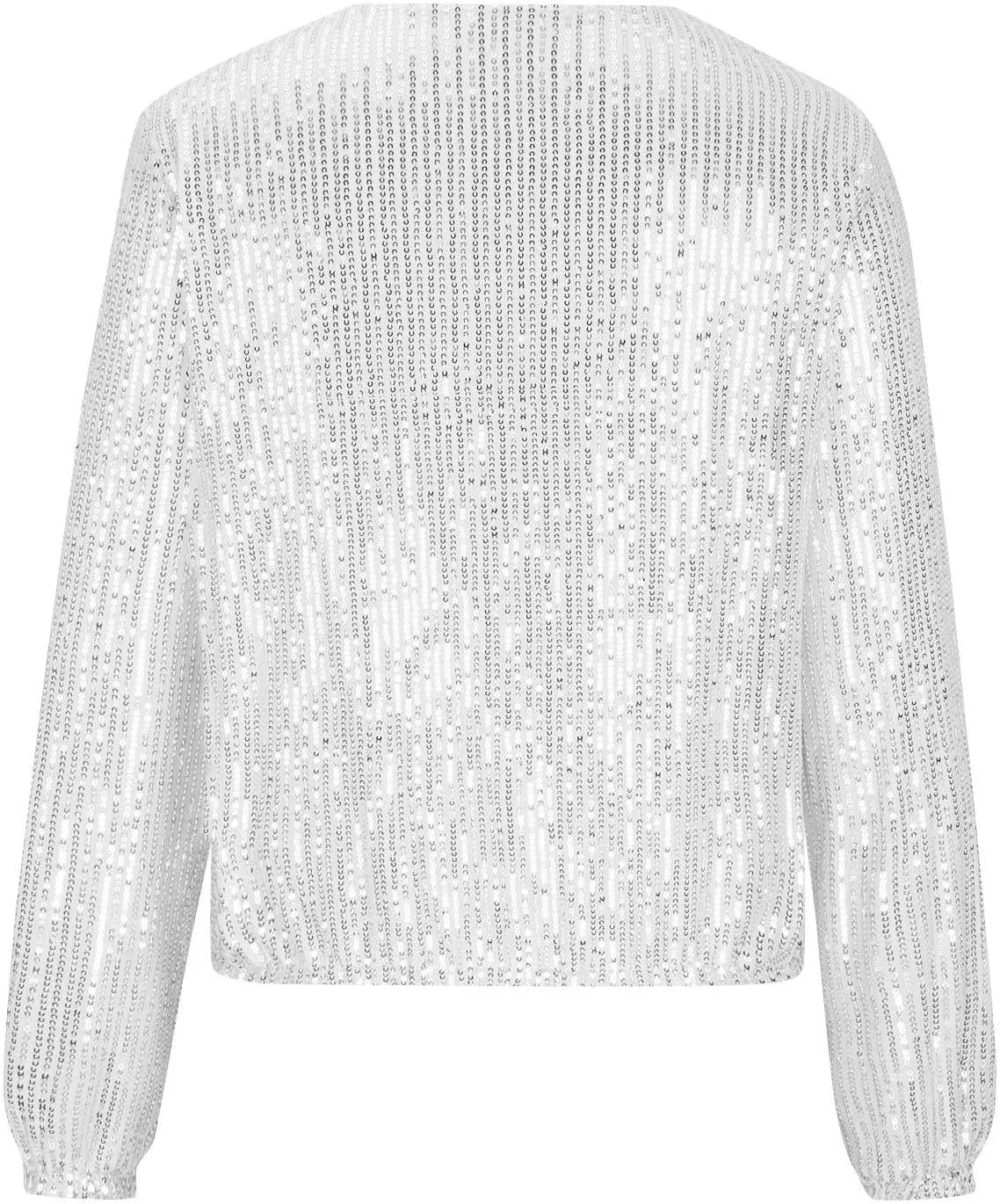 GOKKILRW Womens Sparkly Sequin Coat Lightweight Y2k Shiny Glitter Party Bomber Jacket Zip Up Casual Concert Going Out Outwear