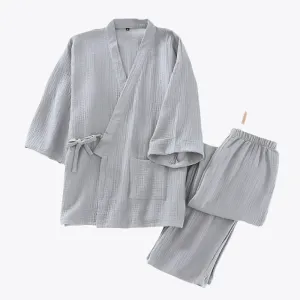 Grey Men's Pajamas Set