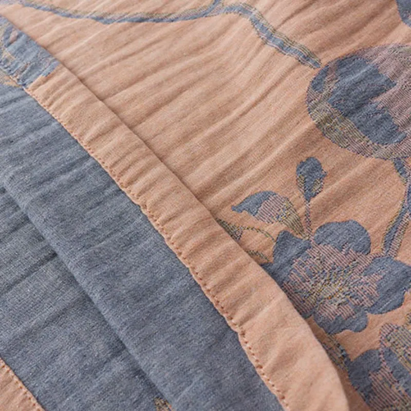 Magnolia Jacquard Cotton Short Nightdress