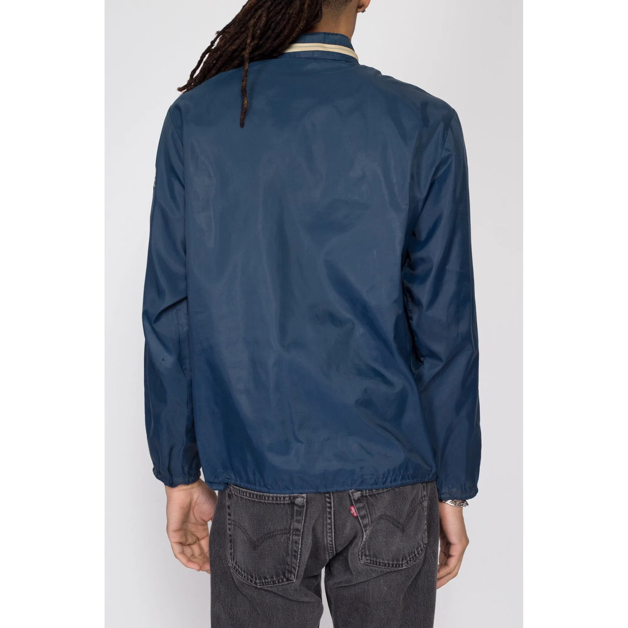 Medium 70s Power Line Safety Award Windbreaker