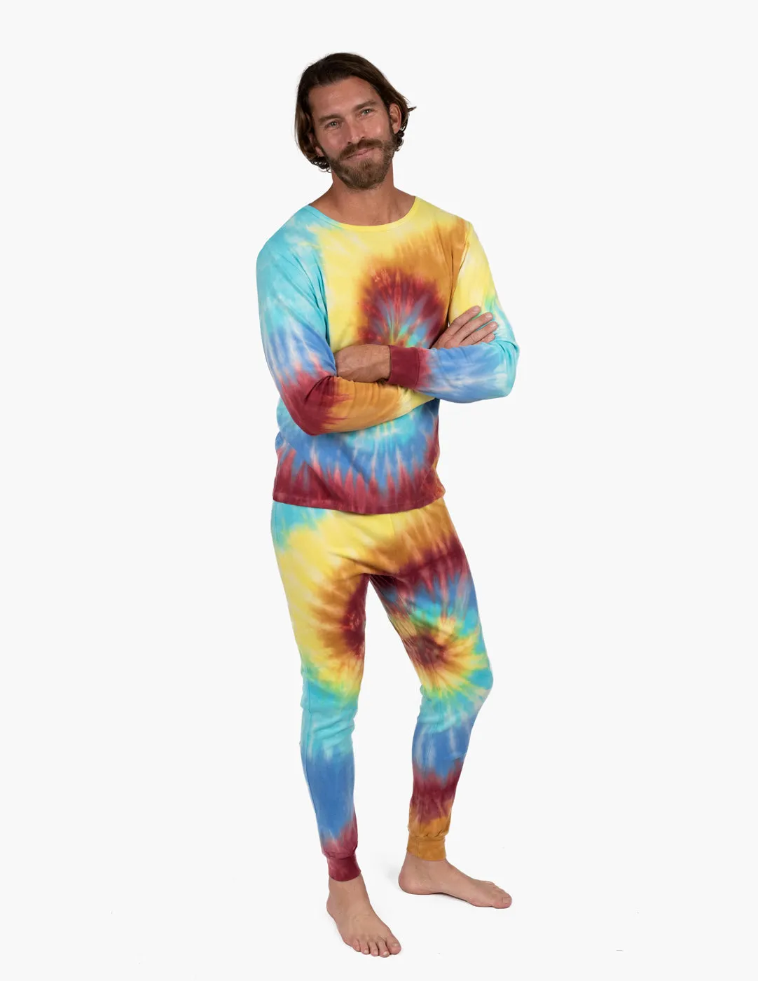 Men's Swirl Tie Dye Pajamas