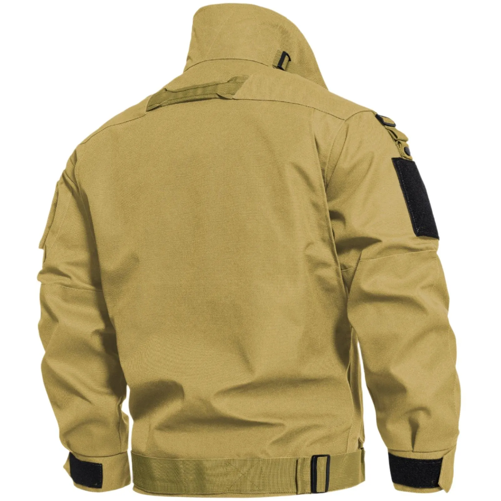 Men's Tactical Cargo Jackets Casual Multi-pocket Wear-resistant Motorcycle Coats