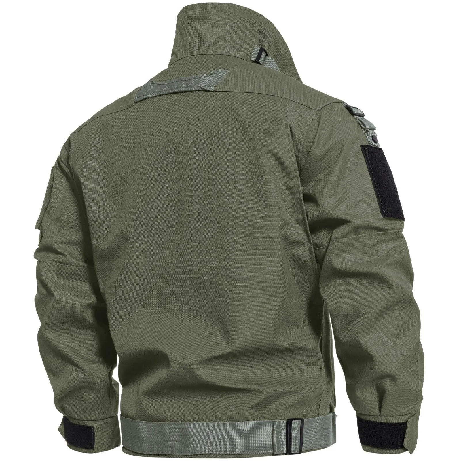 Men's Tactical Cargo Jackets Casual Multi-pocket Wear-resistant Motorcycle Coats