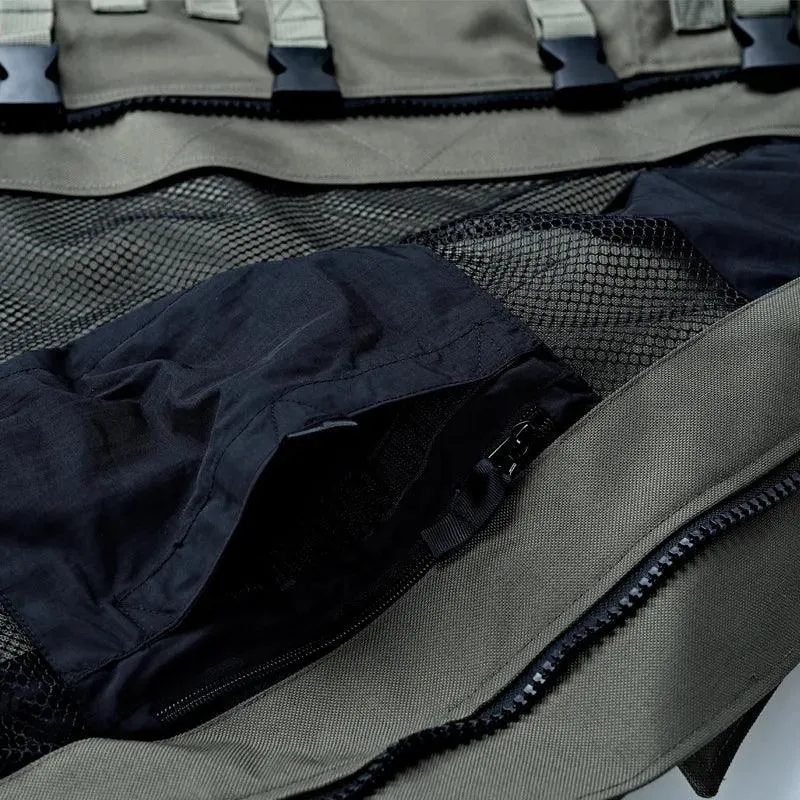 Men's Tactical Cargo Jackets Casual Multi-pocket Wear-resistant Motorcycle Coats