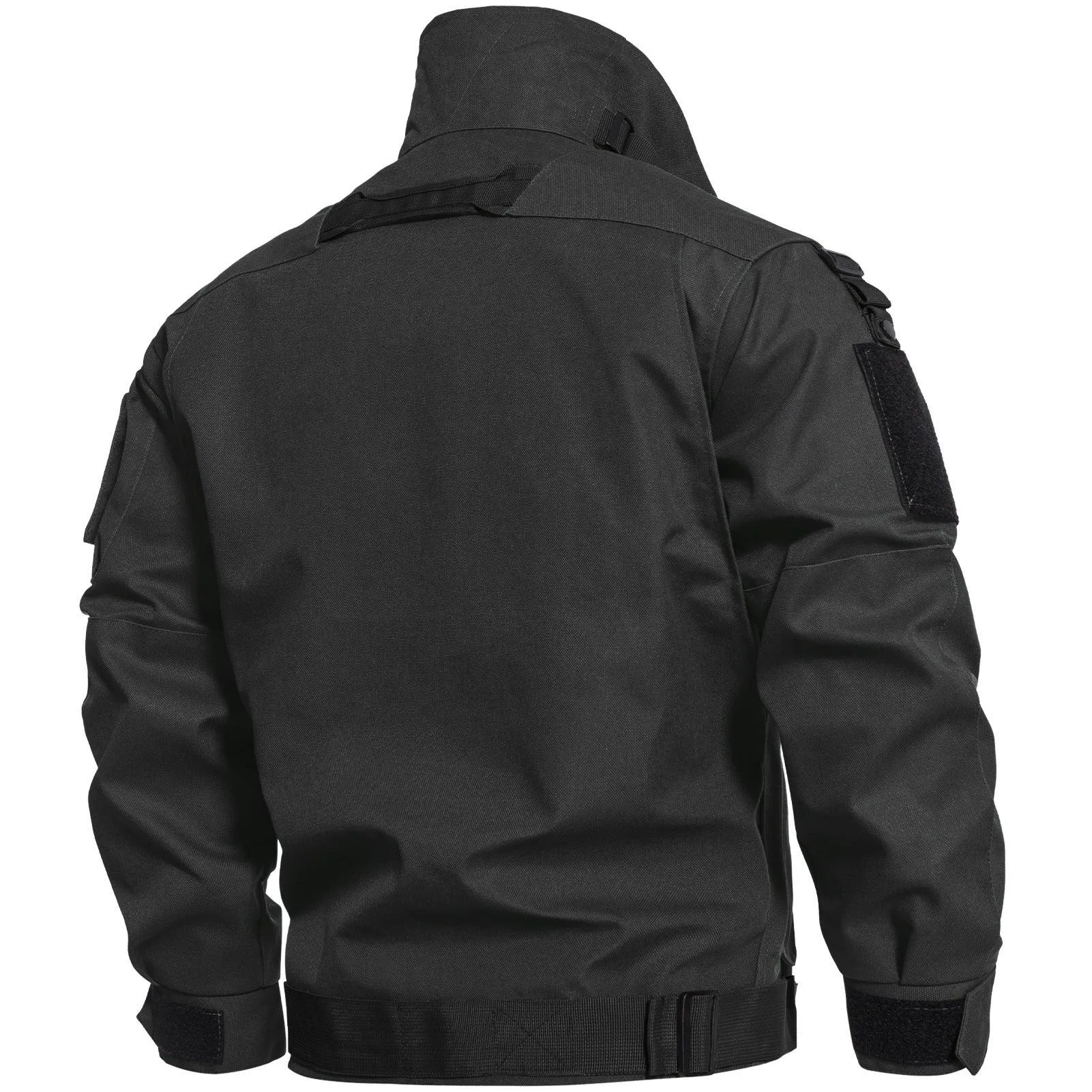 Men's Tactical Cargo Jackets Casual Multi-pocket Wear-resistant Motorcycle Coats