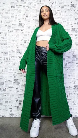 My long knitted sweater cardigan