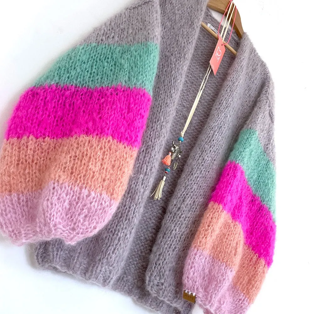 MYPZ Basic Light Mohair Cardigan Summer Vibes