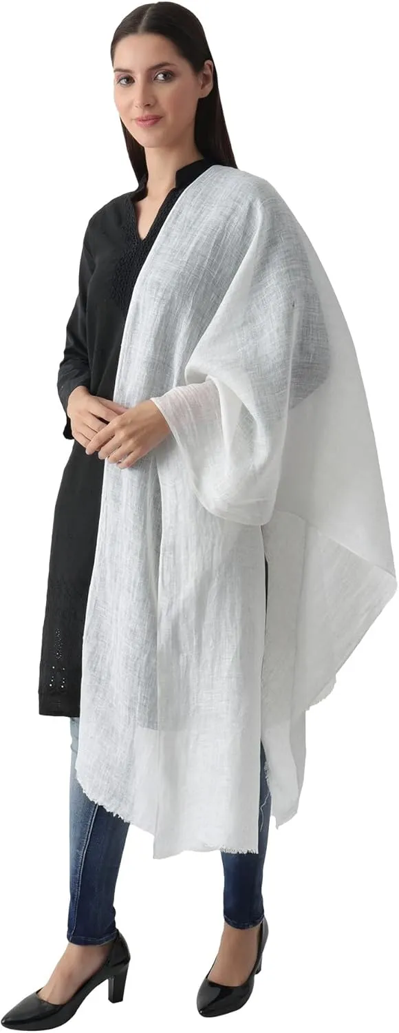 Natural Flax Linen, Solid Color, Light, Airy All Weather Scarf.