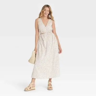 New - Universal Thread Women's Cut-Out A-Line Casual Maxi Dress