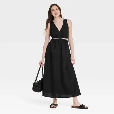 New - Universal Thread Women's Cut-Out A-Line Casual Maxi Dress