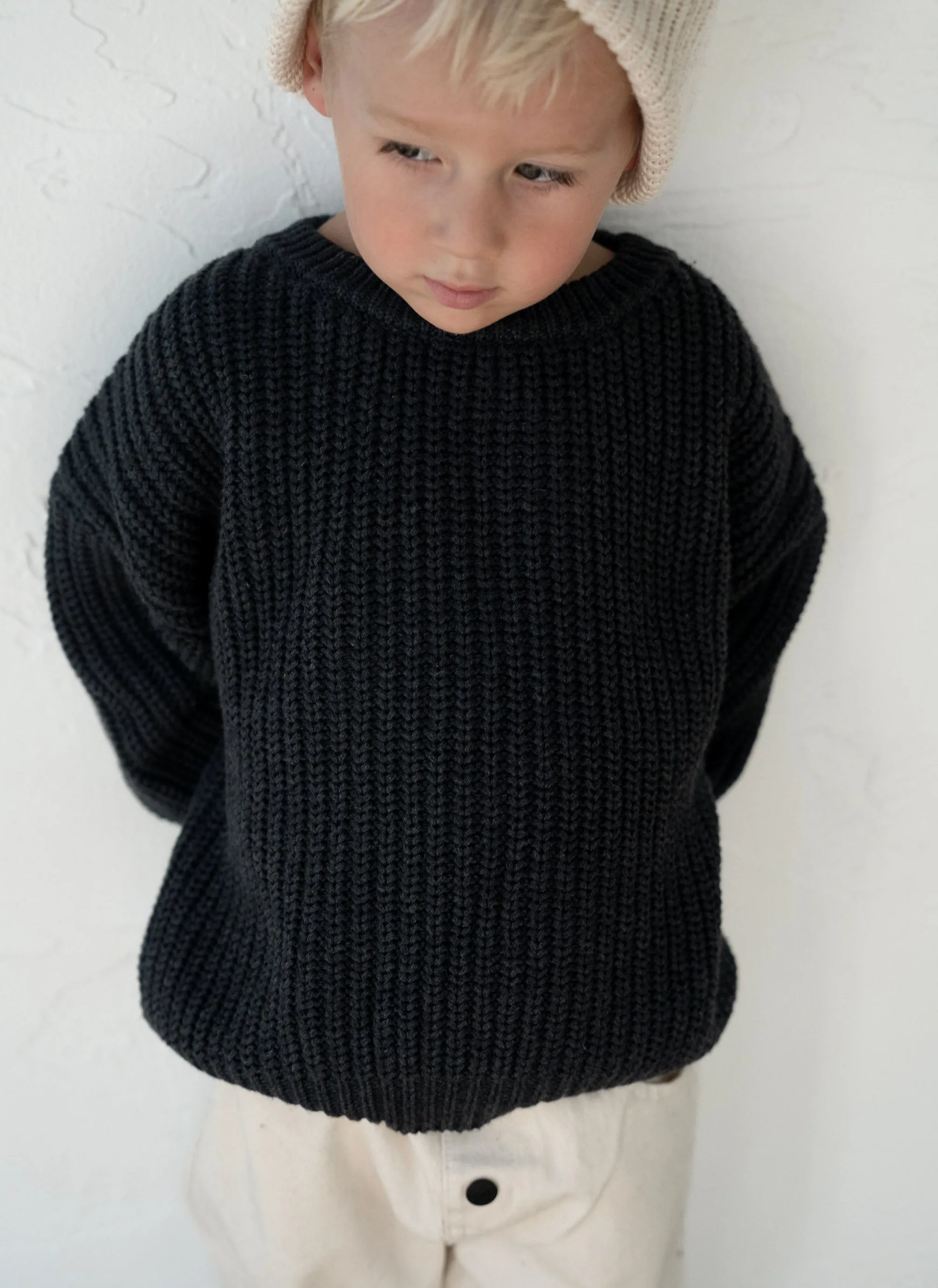 ‘Obsidian’ Chunky Knit Sweater
