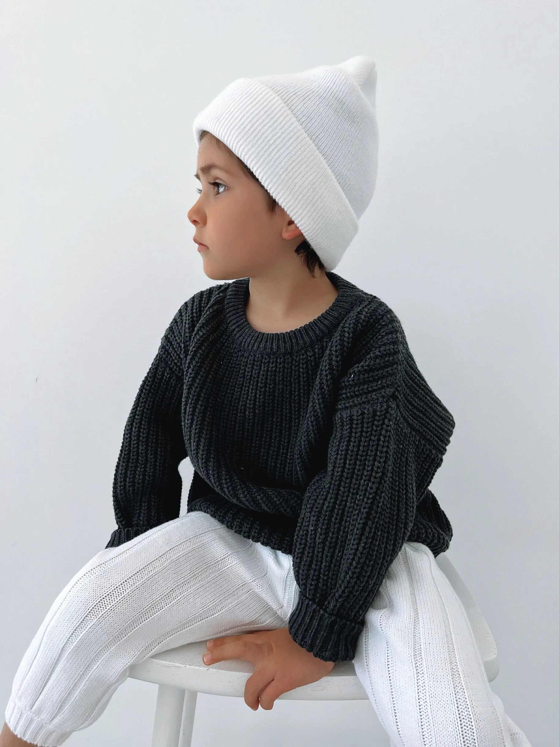 ‘Obsidian’ Chunky Knit Sweater