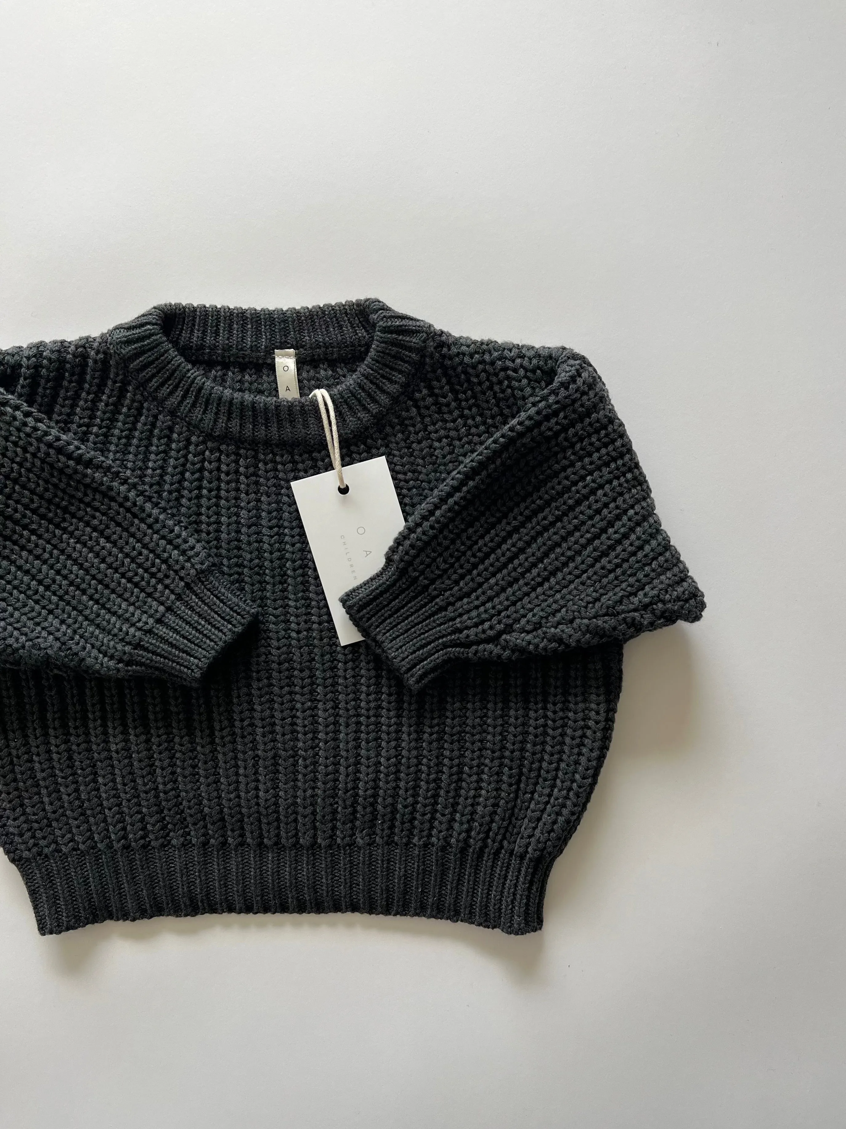 ‘Obsidian’ Chunky Knit Sweater