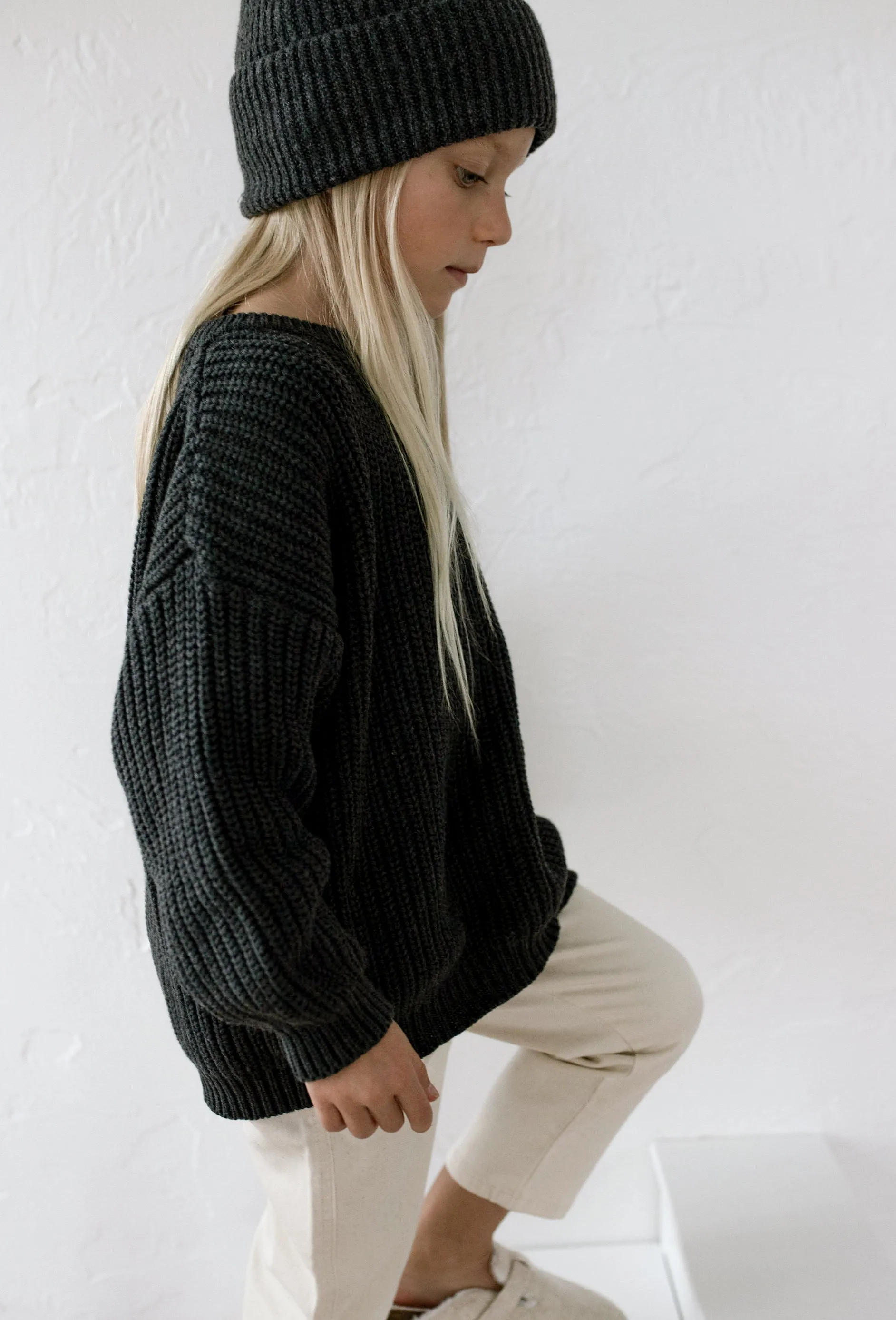 ‘Obsidian’ Chunky Knit Sweater