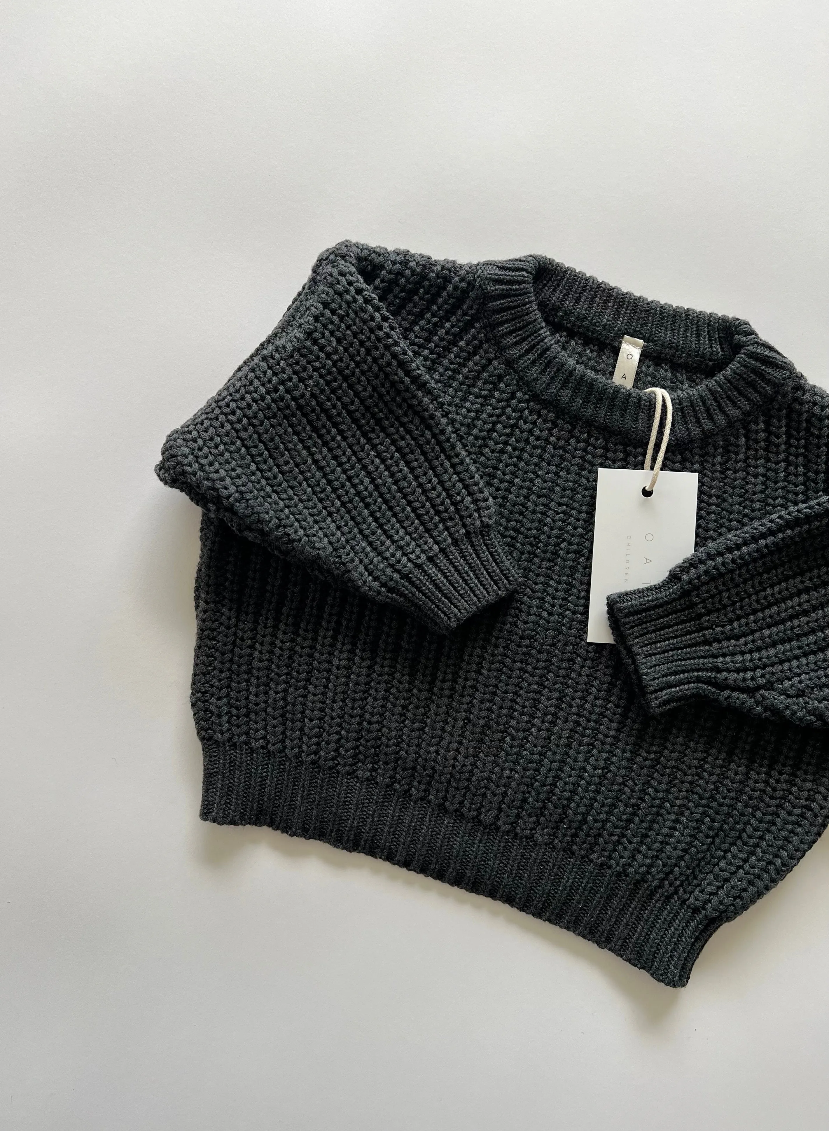 ‘Obsidian’ Chunky Knit Sweater