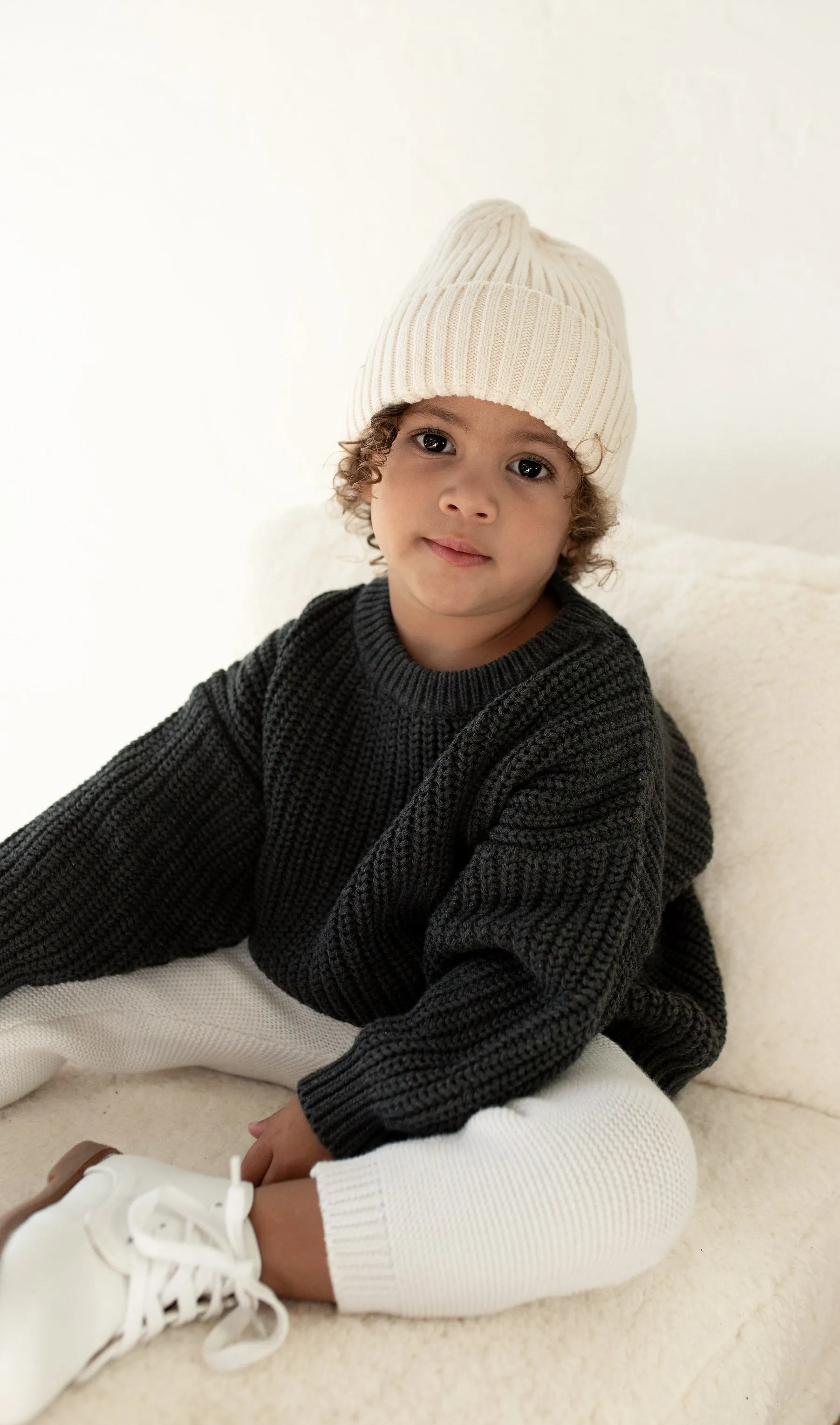 ‘Obsidian’ Chunky Knit Sweater
