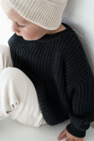 ‘Obsidian’ Chunky Knit Sweater