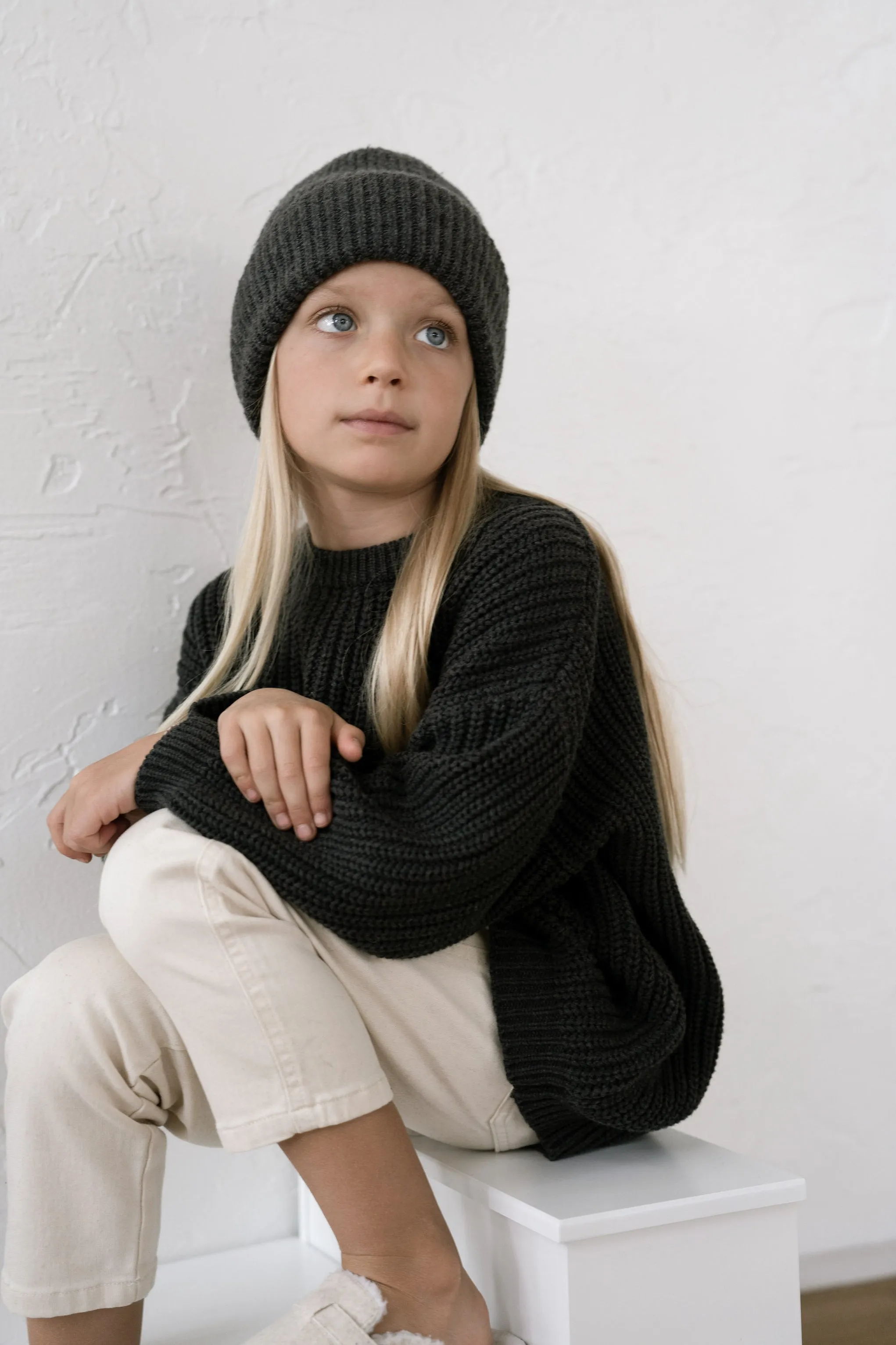‘Obsidian’ Chunky Knit Sweater