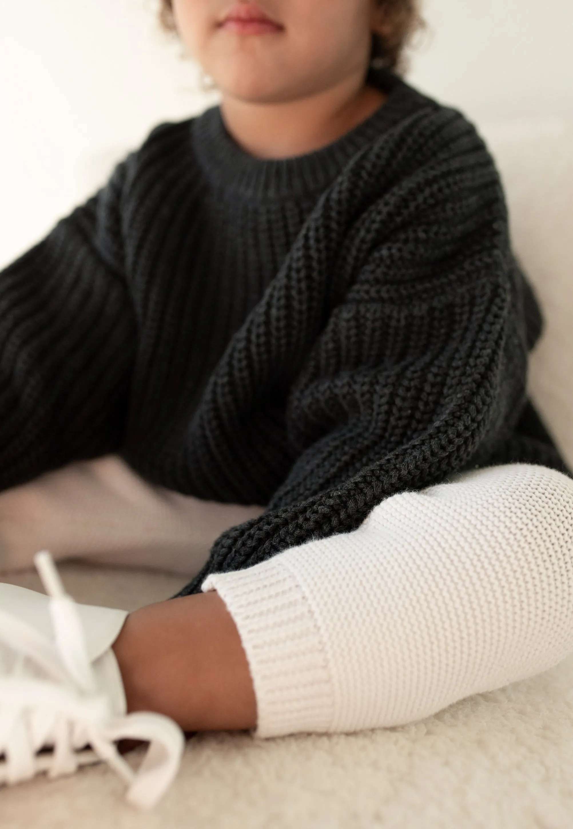 ‘Obsidian’ Chunky Knit Sweater
