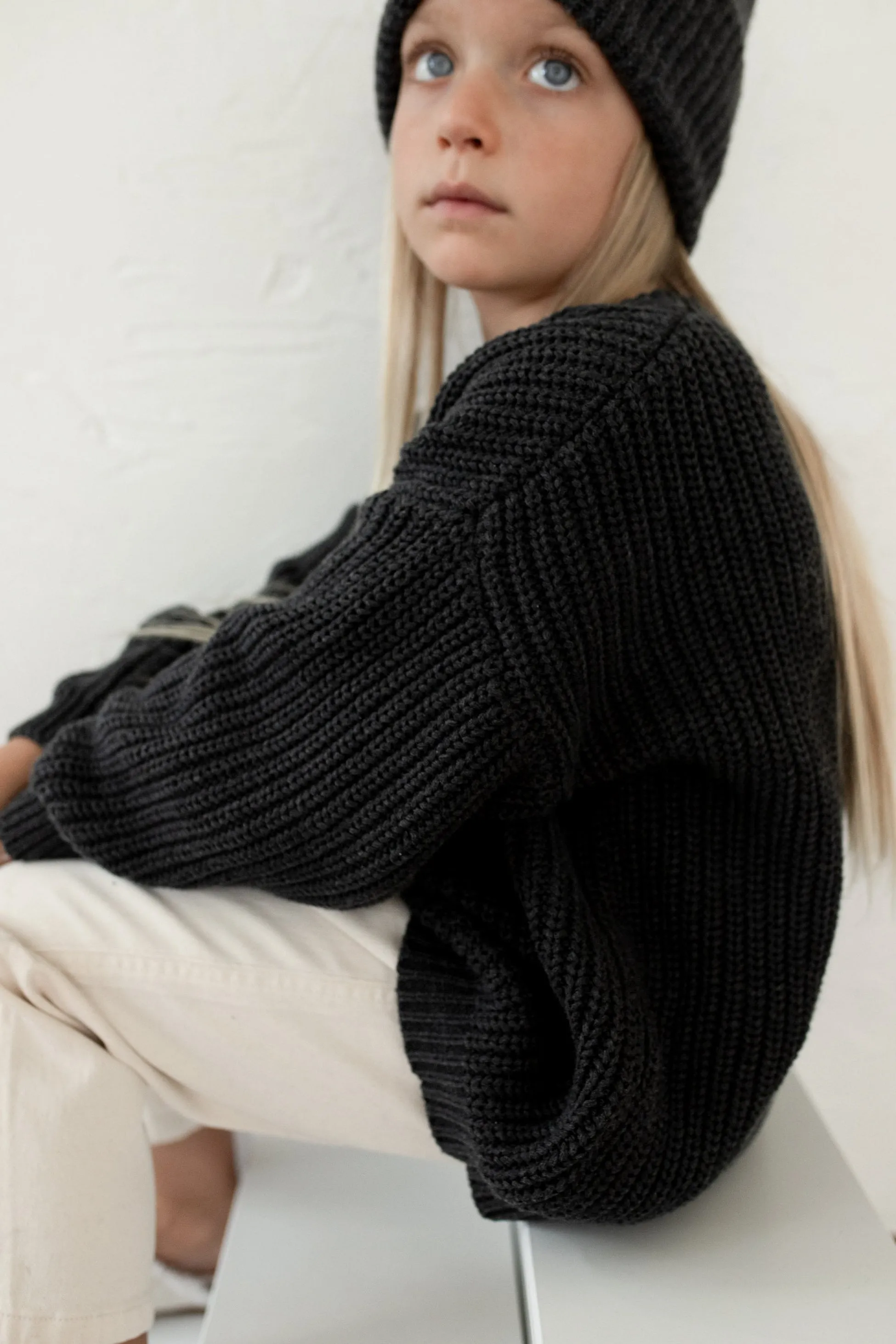 ‘Obsidian’ Chunky Knit Sweater