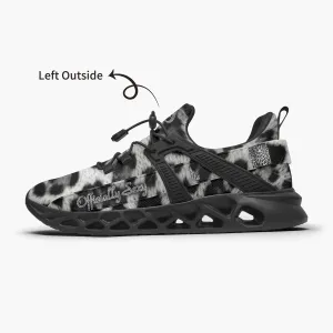 Officially Sexy Snow Leopard Collection Large Print Mesh Running Shoes