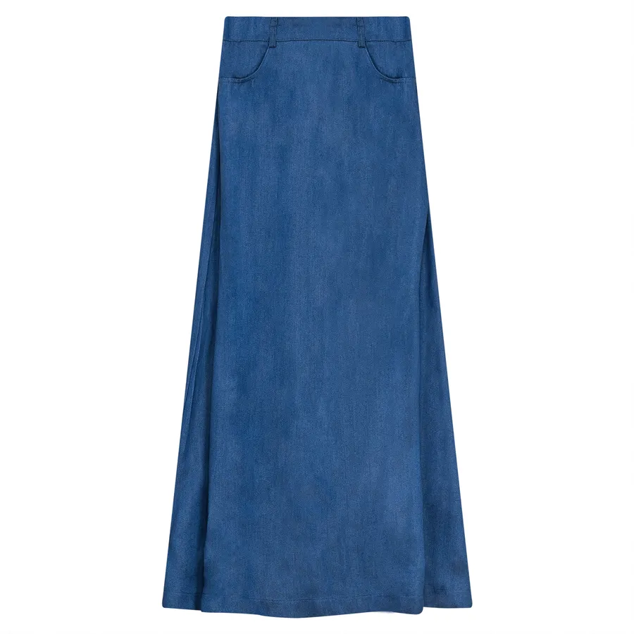 Spades A-line Detailed Maxi Skirt