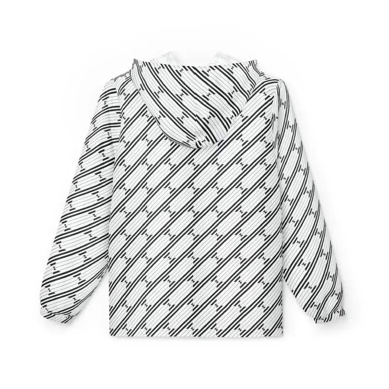 Stylish Unisex Geometric Pattern Windbreaker