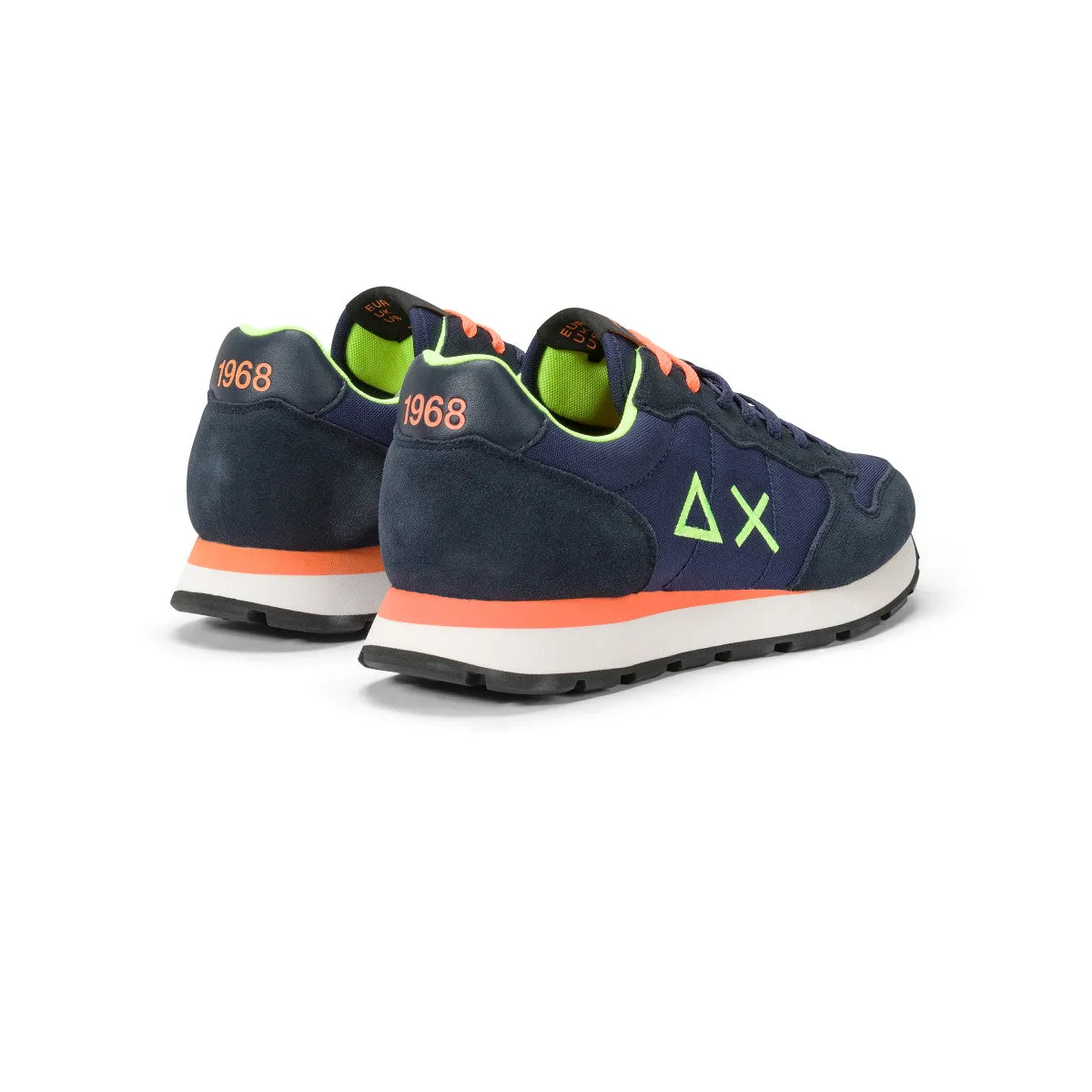 SUN68 TOM FLUO NAVY BLUE SNEAKERS FOR MEN