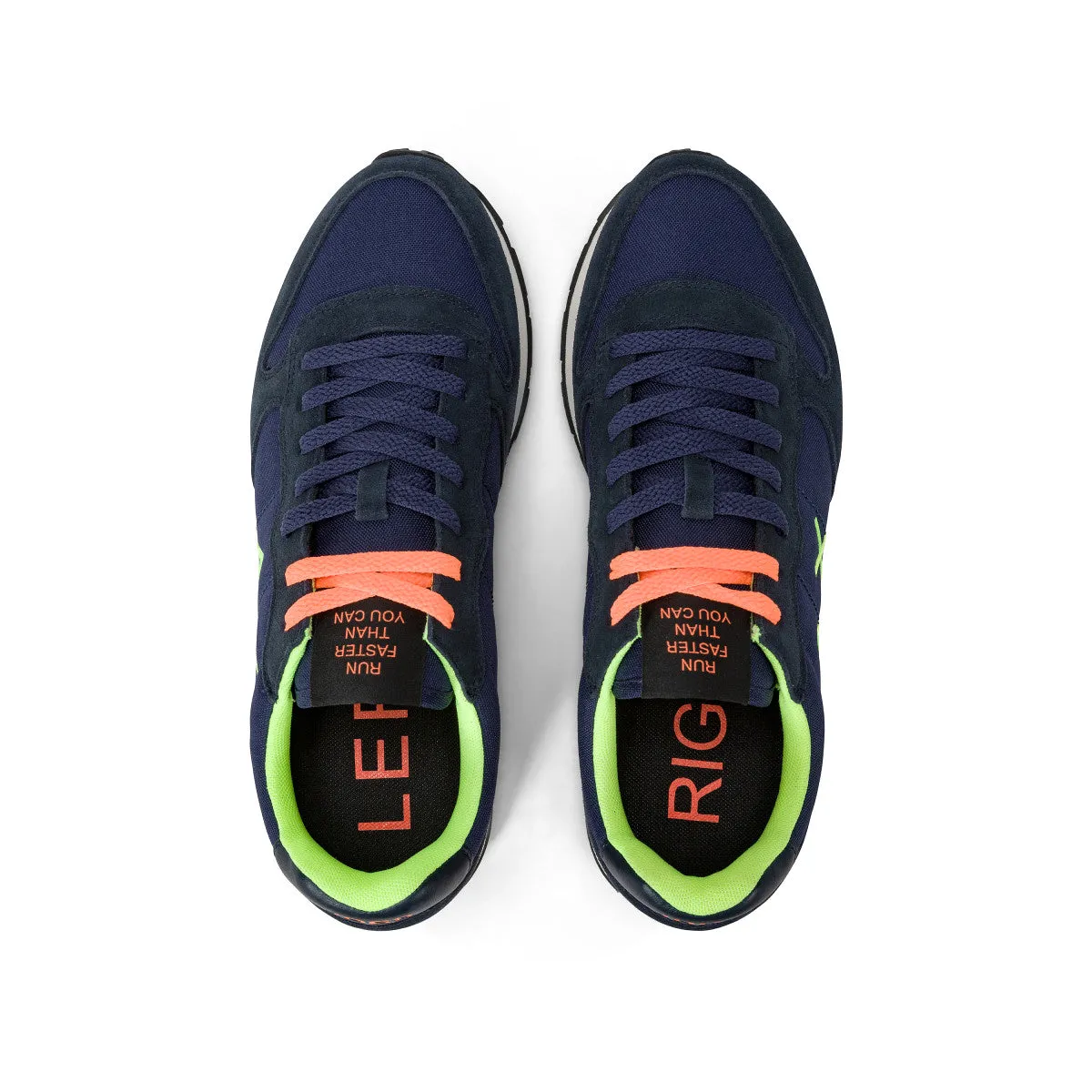 SUN68 TOM FLUO NAVY BLUE SNEAKERS FOR MEN