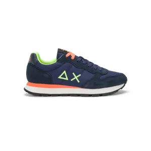 SUN68 TOM FLUO NAVY BLUE SNEAKERS FOR MEN