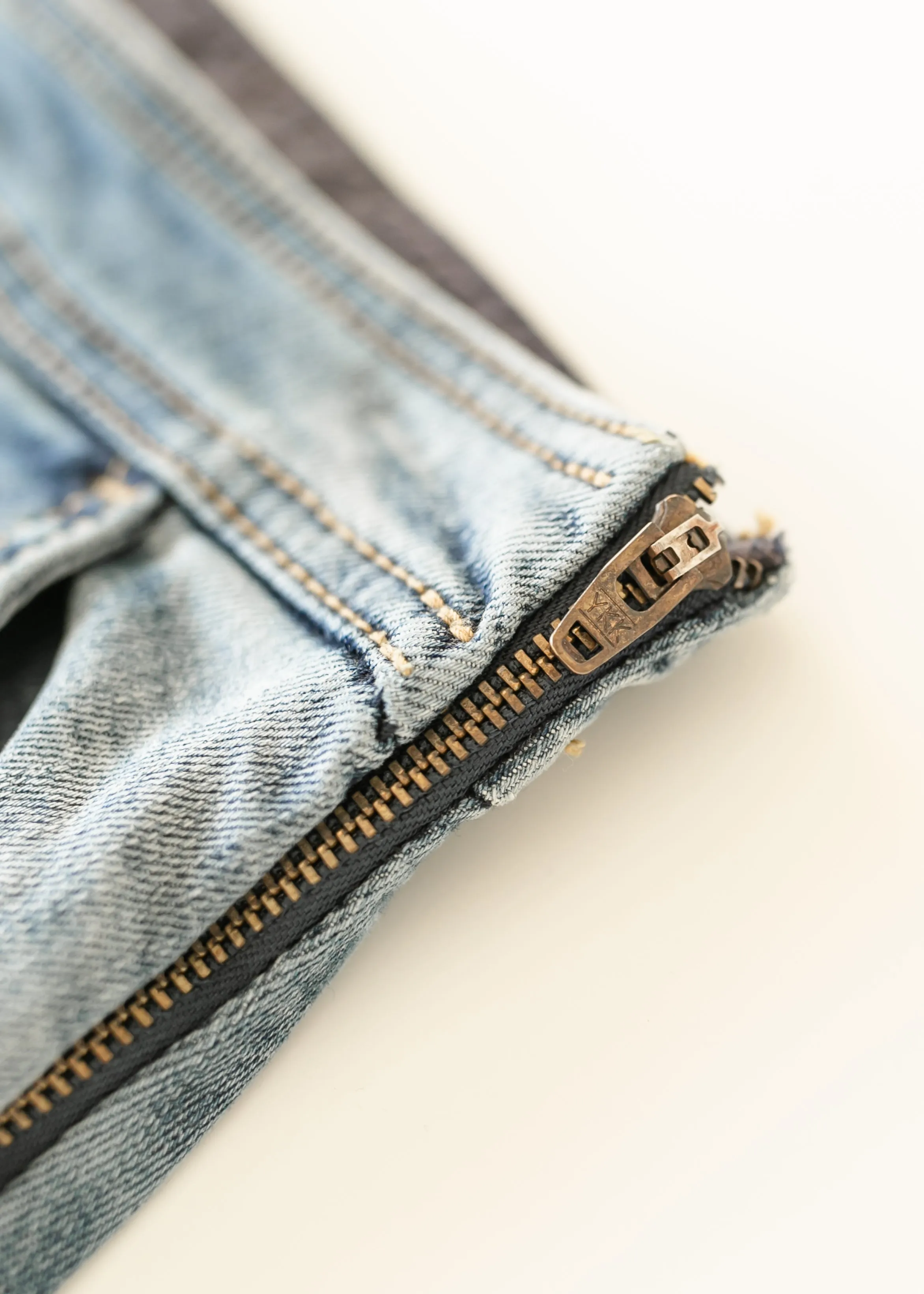 Sutton Side Zip A-line Denim Maxi Skirt