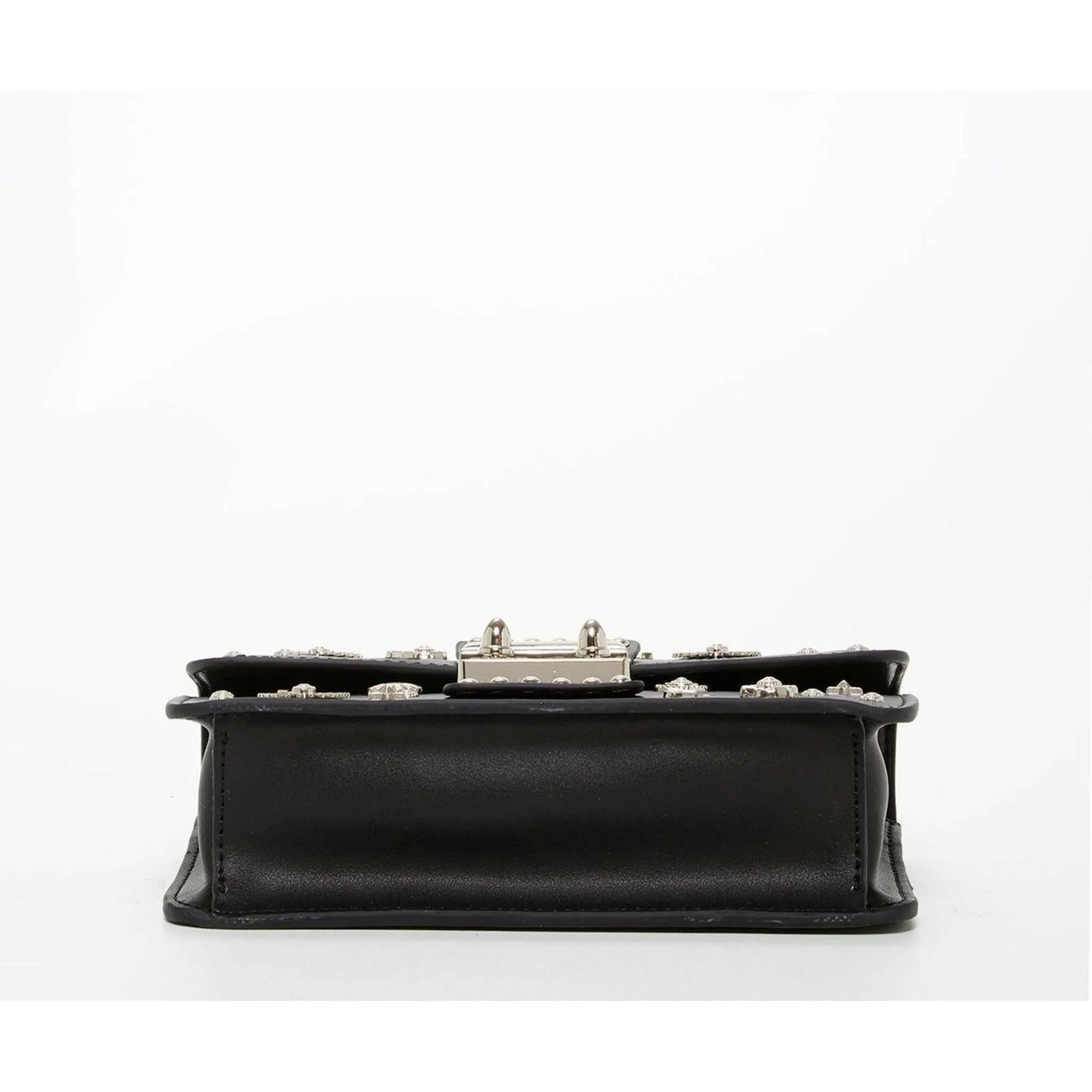 The Hollywood Leather Crossbody in Black