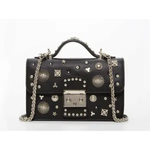 The Hollywood Leather Crossbody in Black